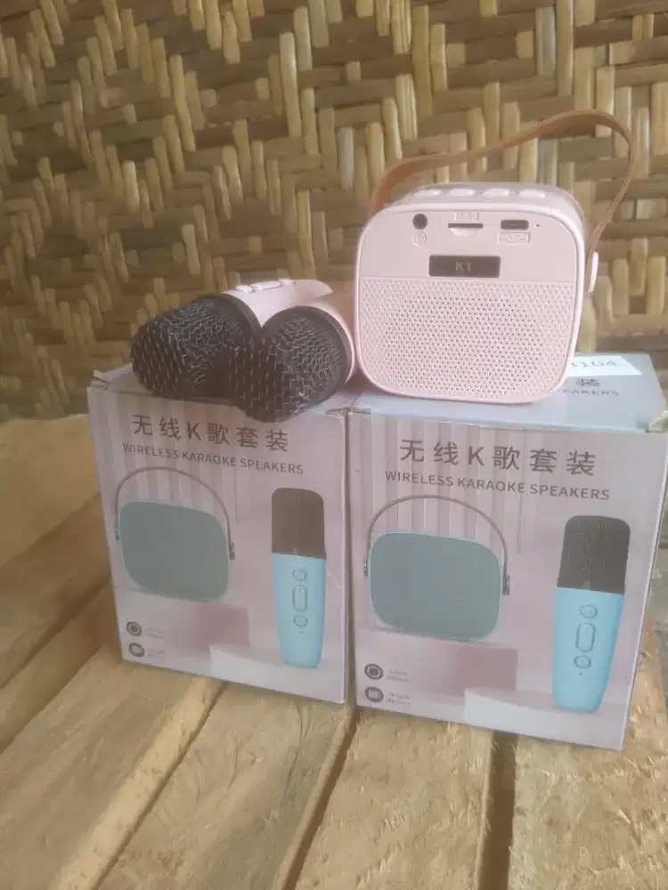 Speaker bluetooth karaoke mini k1 2mic