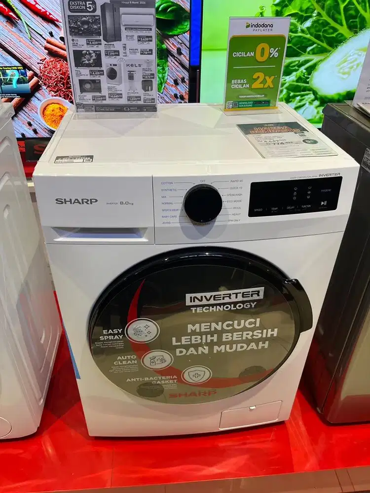 WM FRONT LOAD SHARP 8kg