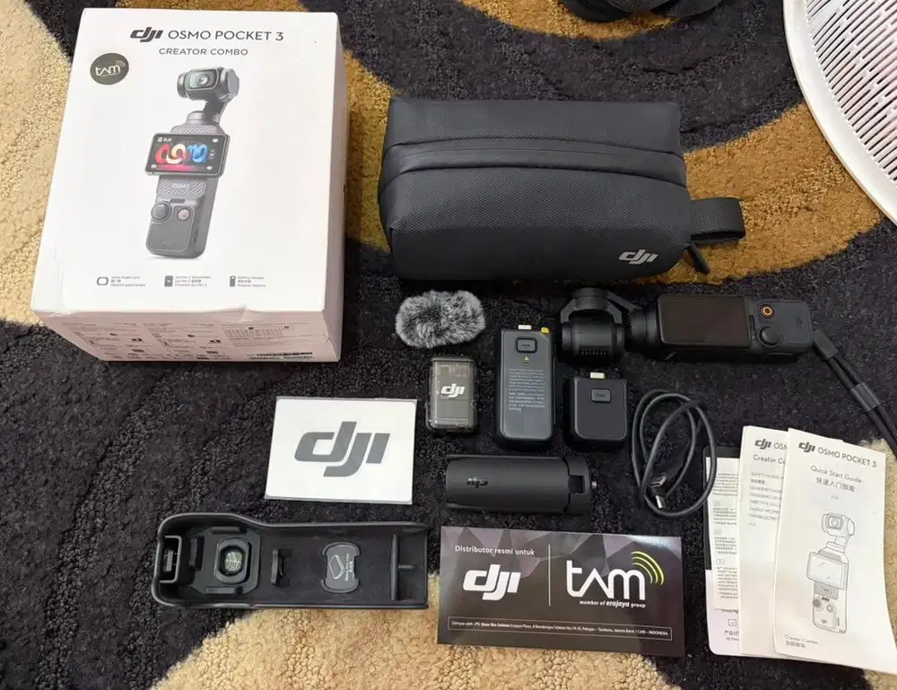DJI Osmo Pocket 3 black creator combo fullset resmi TAM INDO MURAH