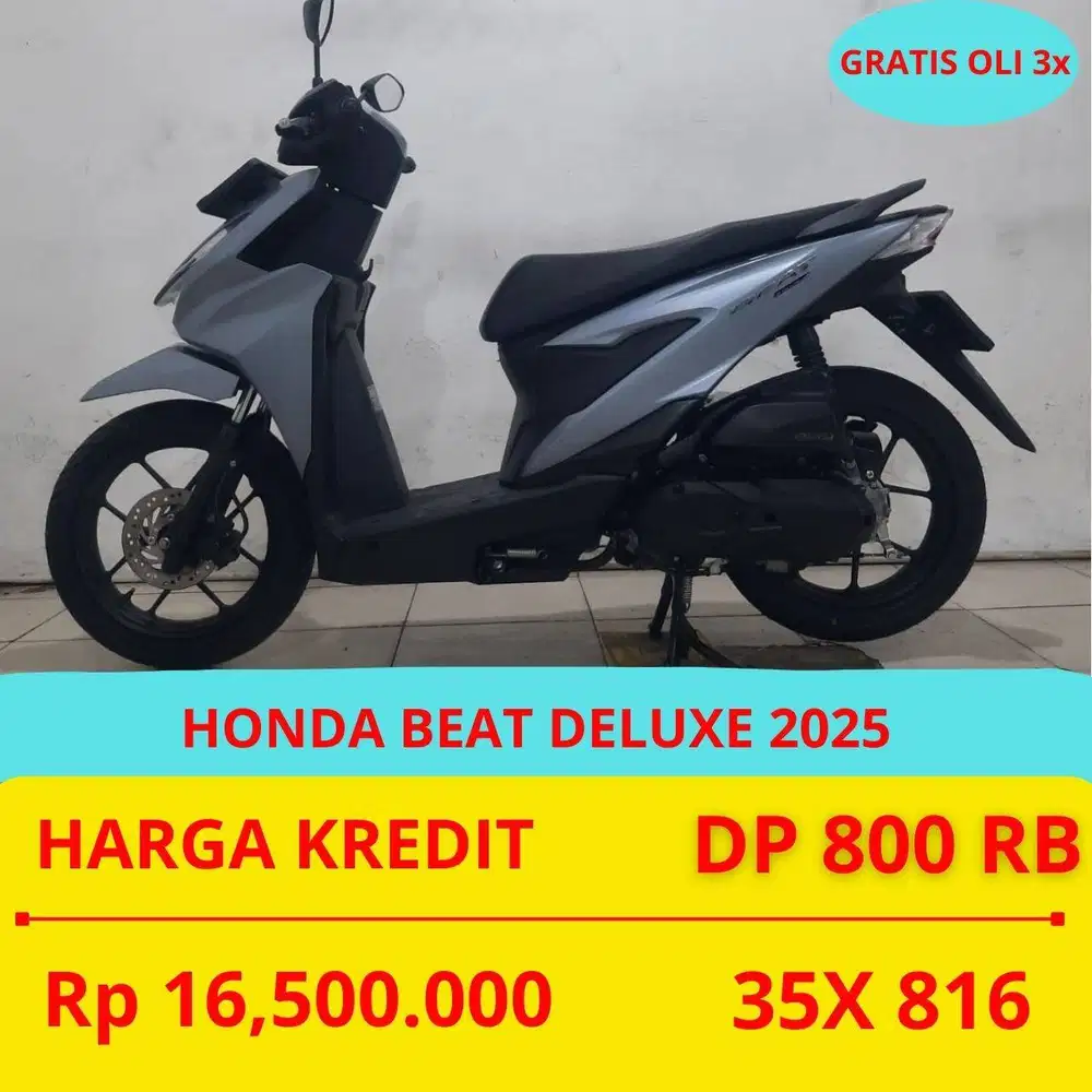 PROMO SUKSES MOTOR HONDA BEAT DELUXE 2025 DP MURAH 800 RIBU