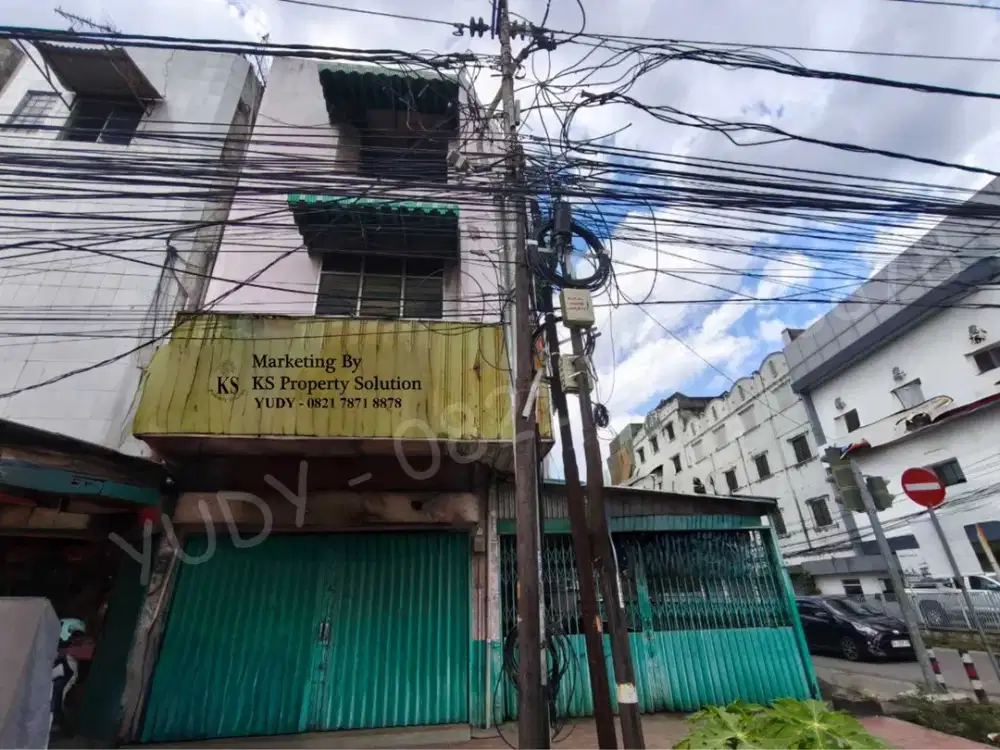 Dijual Ruko 3,5 Lantai Super Strategis di Pusat Kota Palembang – Jl. Veteran, Kel. 20 Ilir D.I, Kec. Ilir Timur I – LT 180 m², SHM, Cocok Usaha & Kant