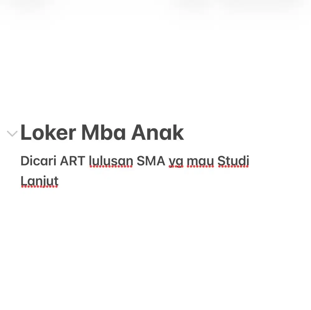 ART Anak Lulus SMA