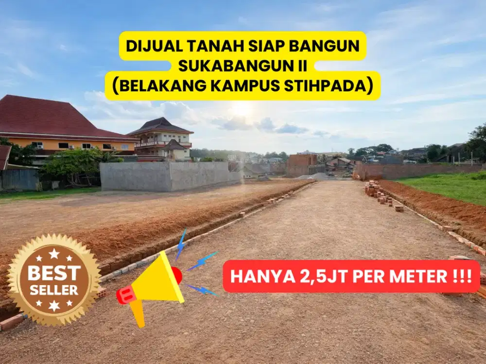 TANAH TENGAH KOTA DI SUKABANGUN 2 PALEMBANG