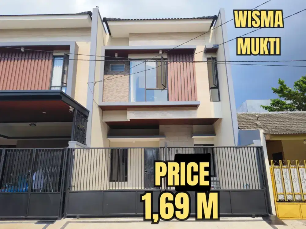 ‼️BARU GRESS SISA 1 UNIT ‼️ RUMAH TENGAH KOTA WISMA MUKTI KLAMPIS ANOM MANYAR NGINDEN. MODERN MINIMALIS DEKAT SEKOLAH, GALAXY MALL, MERR