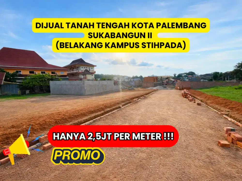 TANAH SUKABANGUN 2 DEKAT LRT PUNTI KAYU PALEMBANG