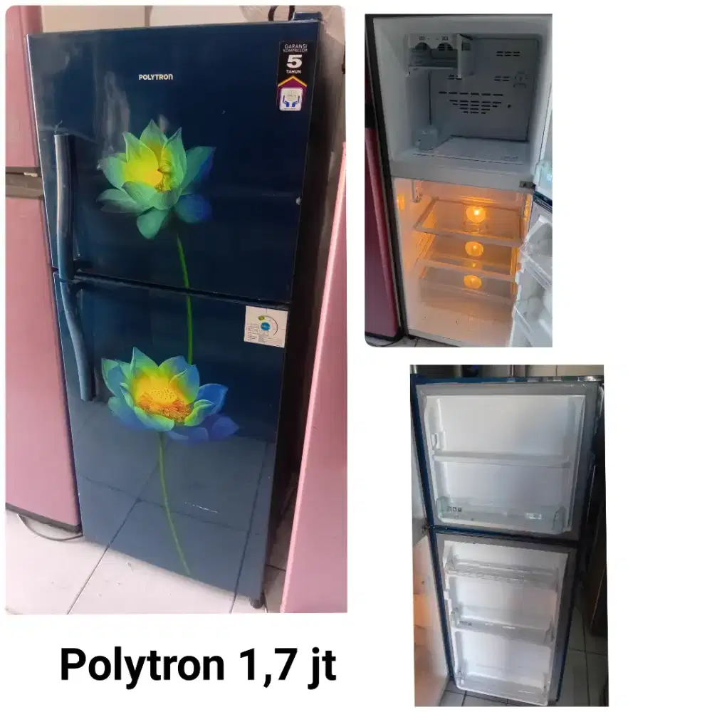 Kulkas POLYTRON bekas bergaransi