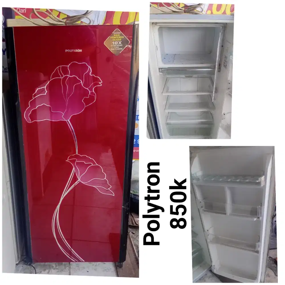 Kulkas POLYTRON bekas bergaransi