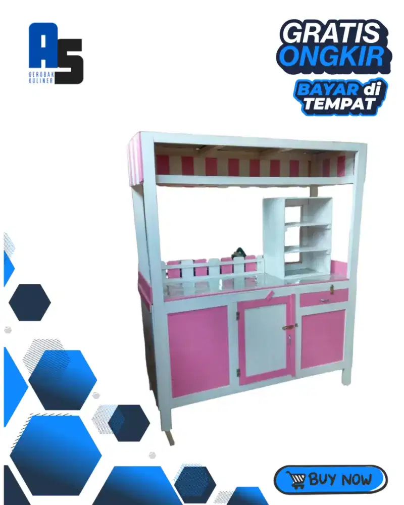 Gerobak custom gerobak kuliner bayar COD