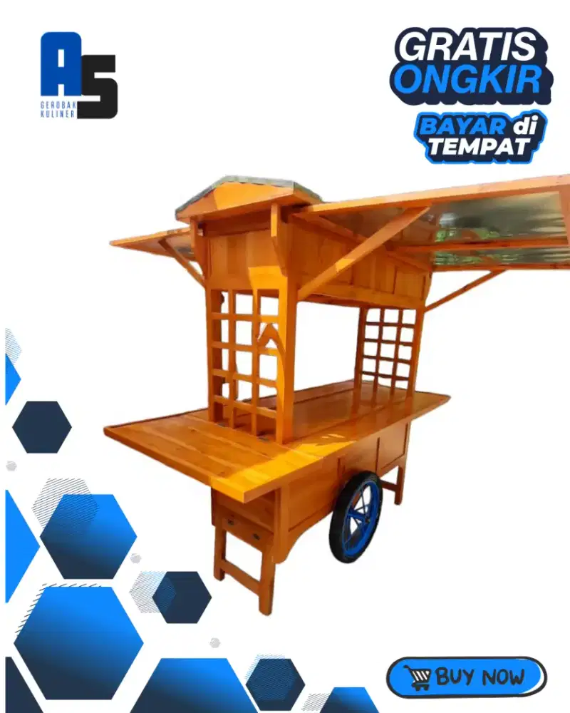 Gerobak custom gerobak usaha bayar COD