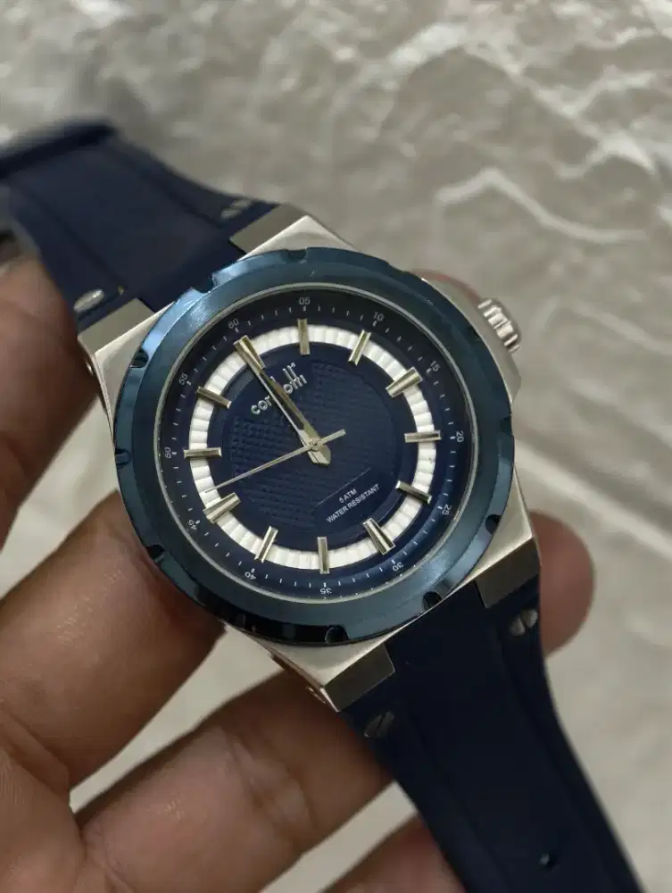 Condotti batrai dial dan bezel blue