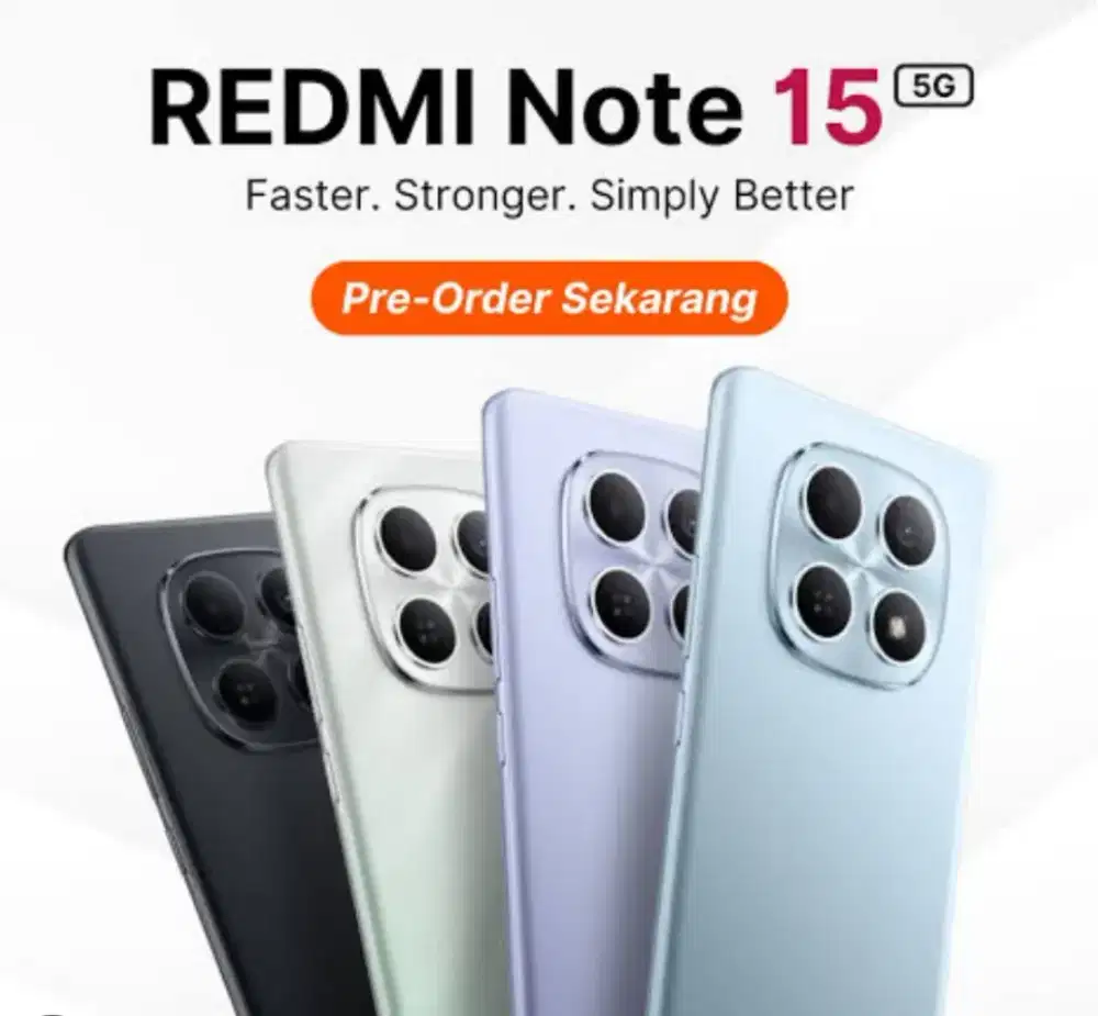 Murah new Redmi Note 15 5G grs resmi, bs TT