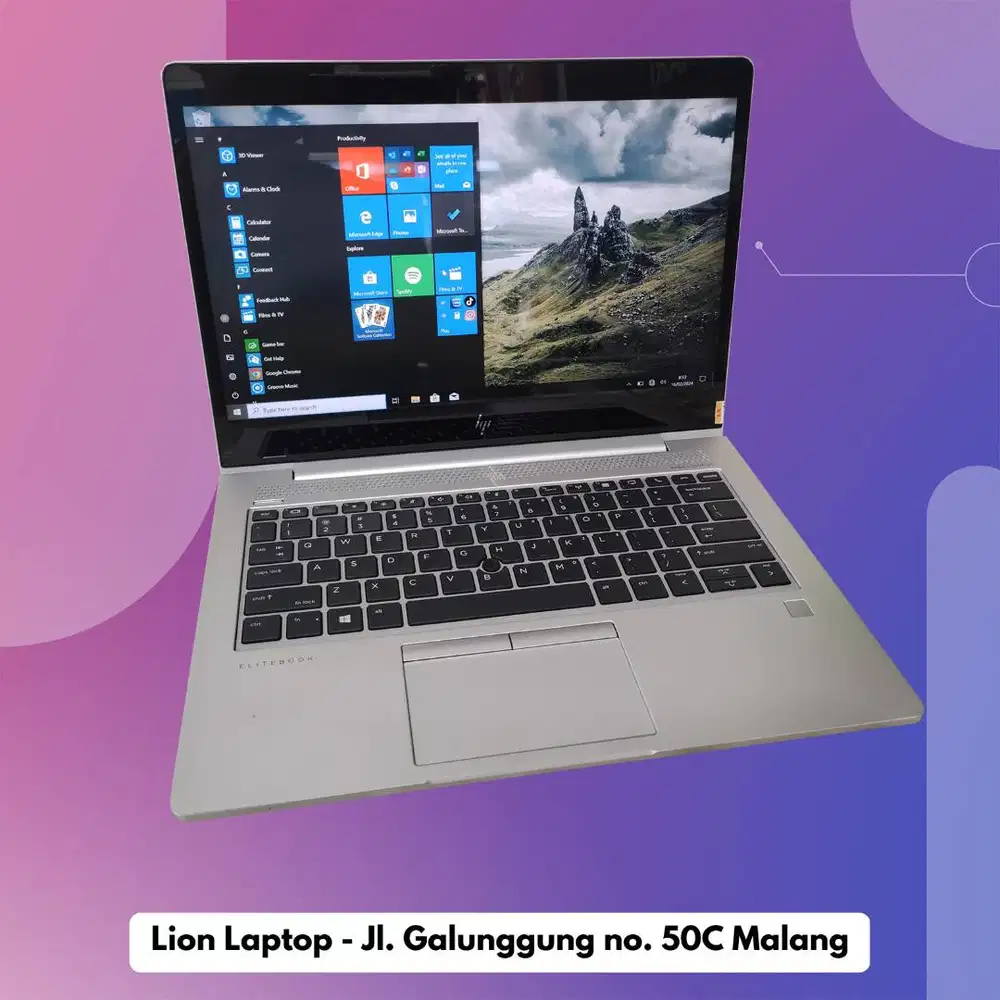 Core i7 gen 8 RAM 8GB Touchscreen Slim HP Elitebook 830 G6 [07|03]