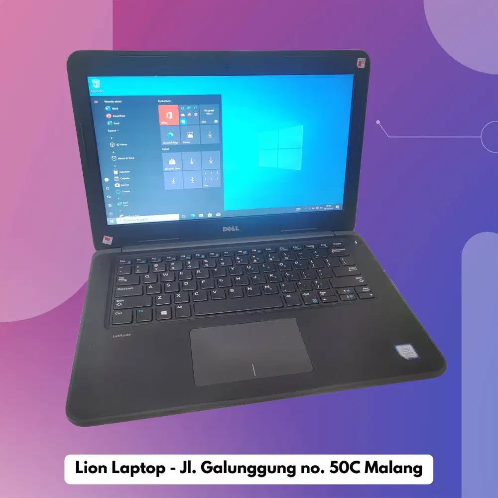 Core i5 Gen 7 Murah Mulus RAM 8GB SSD 256GB Dell Latitude 3380 [07|03]