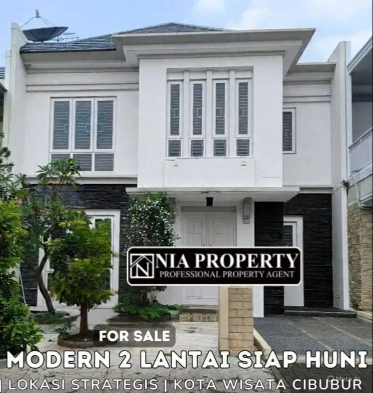 Dijual Rumah 2 Lantai Siap Huni Lokasi Strategis Kota Wisata Cibubur
