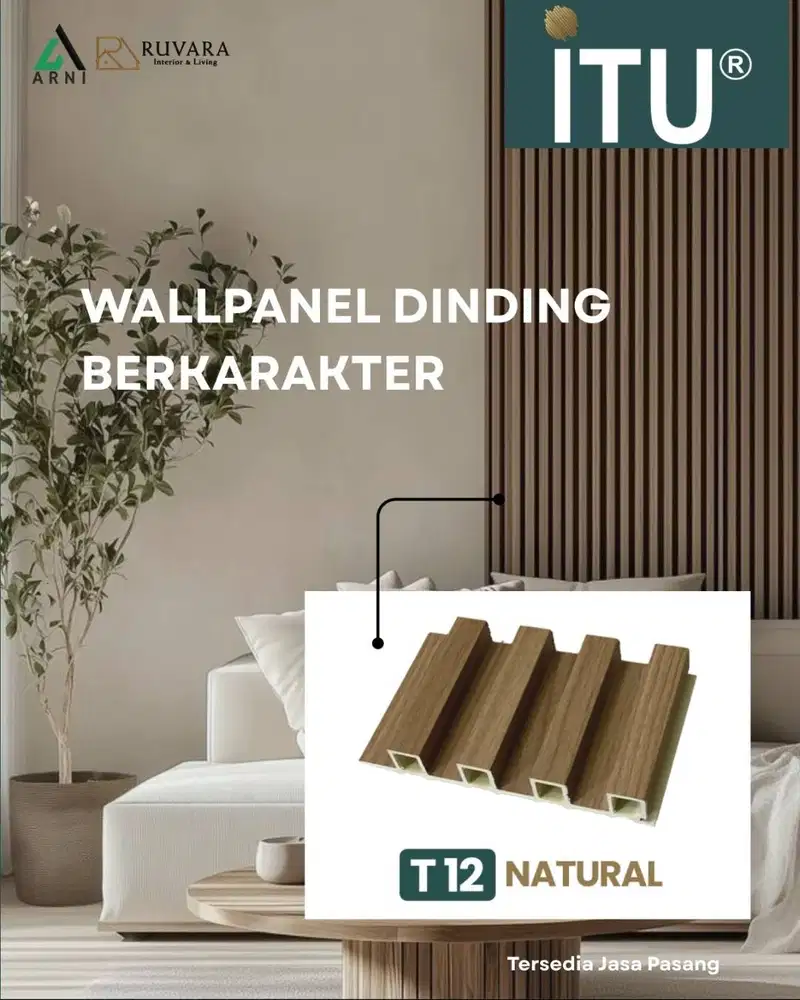 ITU Wallpanel Dinding PVC | WPC Dinding  Panel | Dinding Dekoratif