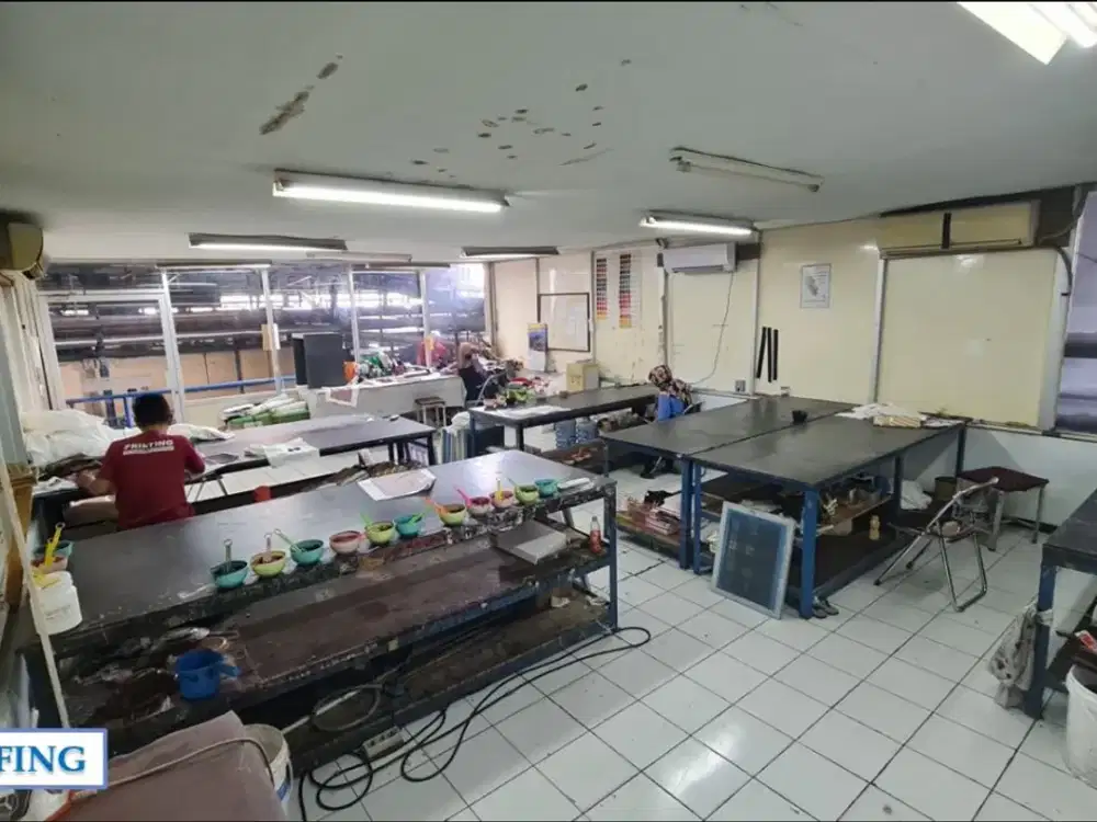 PABRIK CELUP DAN PRINTING LUAS BERSIH SIAP PAKAI DI MAJALAYA BANDUNG