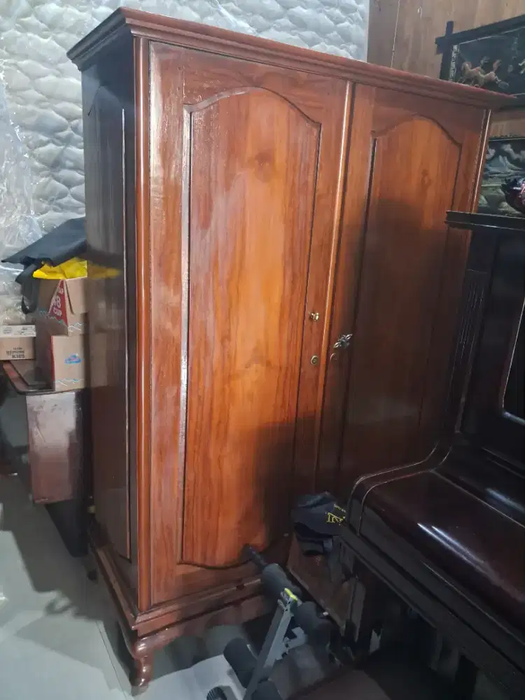 Lemari jati tua lemari pakaian full jati tua tebal
