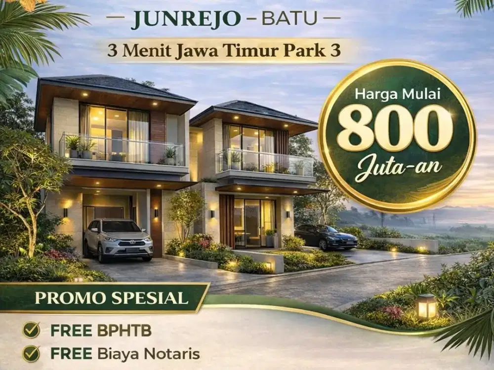 Dijual villa siap huni di kawasan sejuk dan strategis wilayah Junrejo,