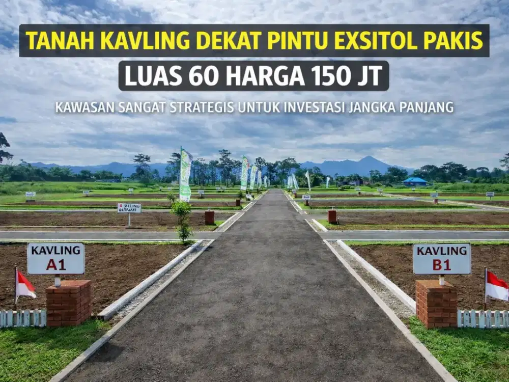 Tanah Siap Bangun Dekat Exit Tol Pakis – Lokasi Strategis