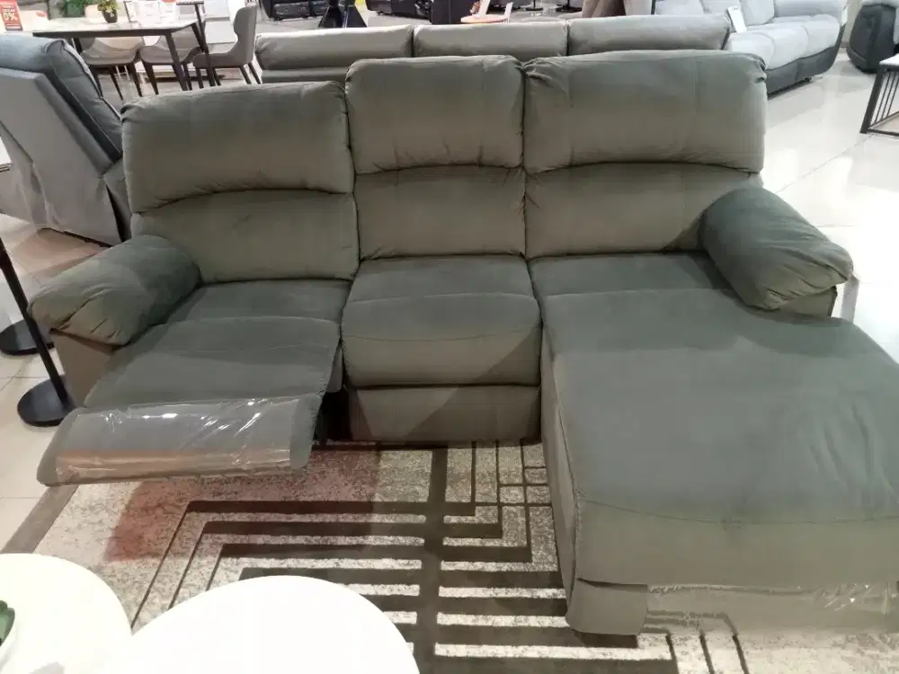 Kredit Sofa Recliner Chaise-Left Grey Scandia