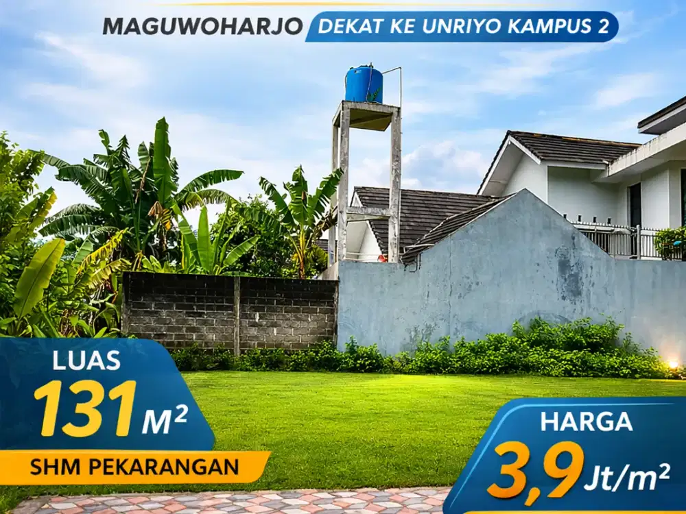 Tanah Maguwoharjo 3 menit dari  UNRIYO kampus 2