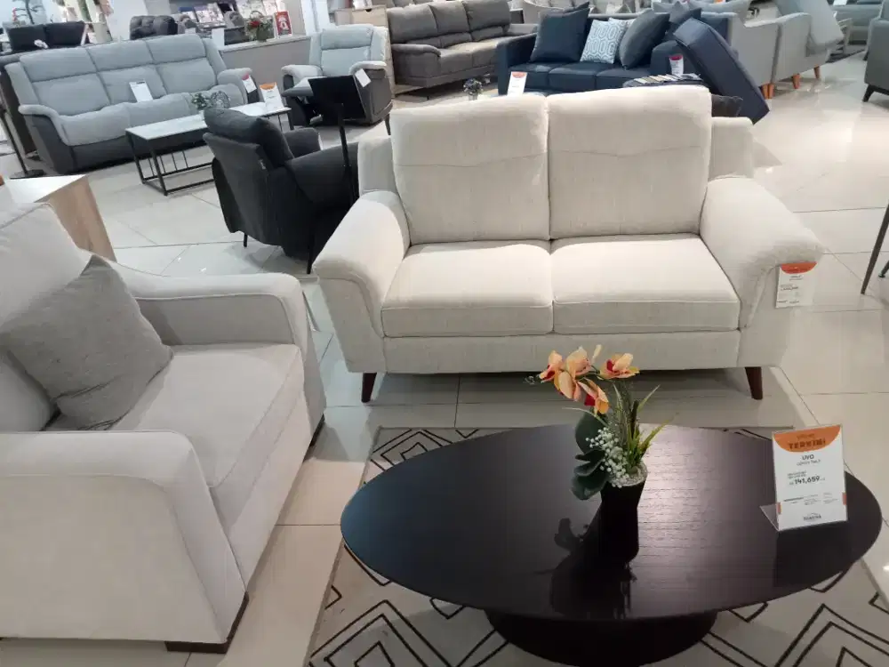 Kredit Sofa 2 Seater White Scandia