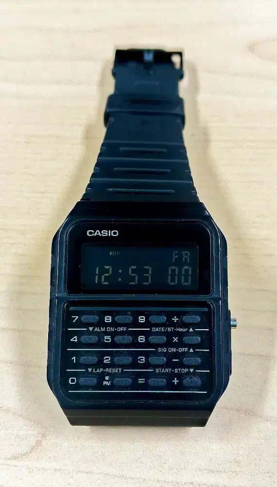 Jam Casio kalkulator cr 53 w