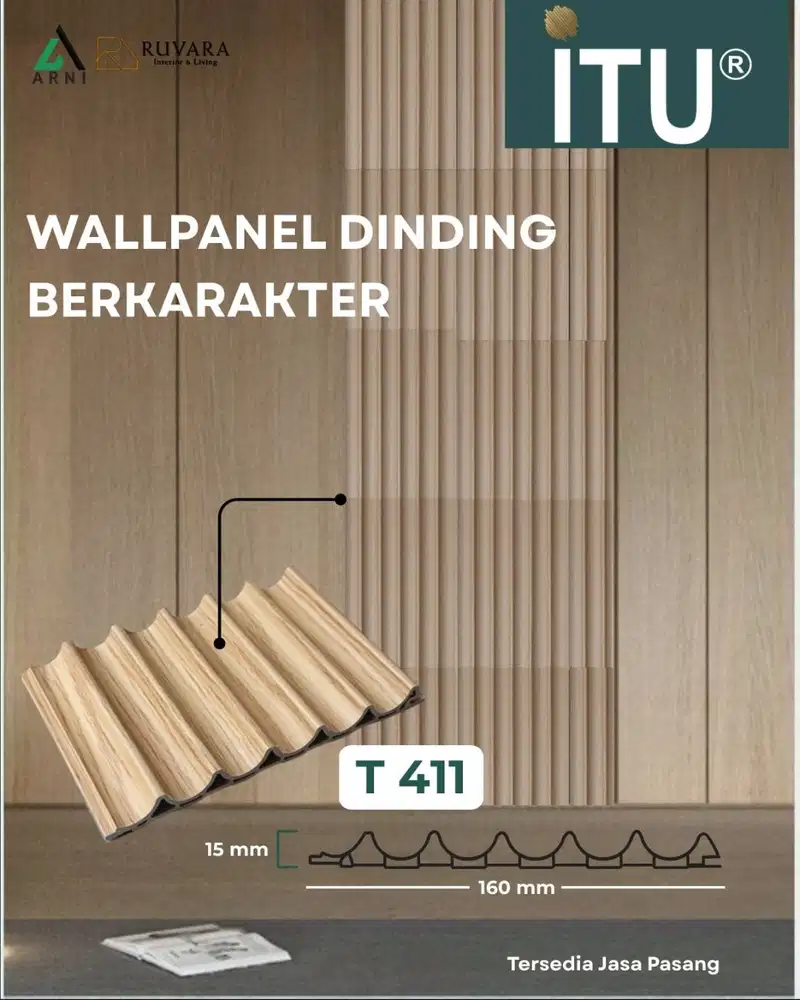 ITU Wallpanel Dinding PVC | WPC Dinding  Panel | Dinding Seri Txxx