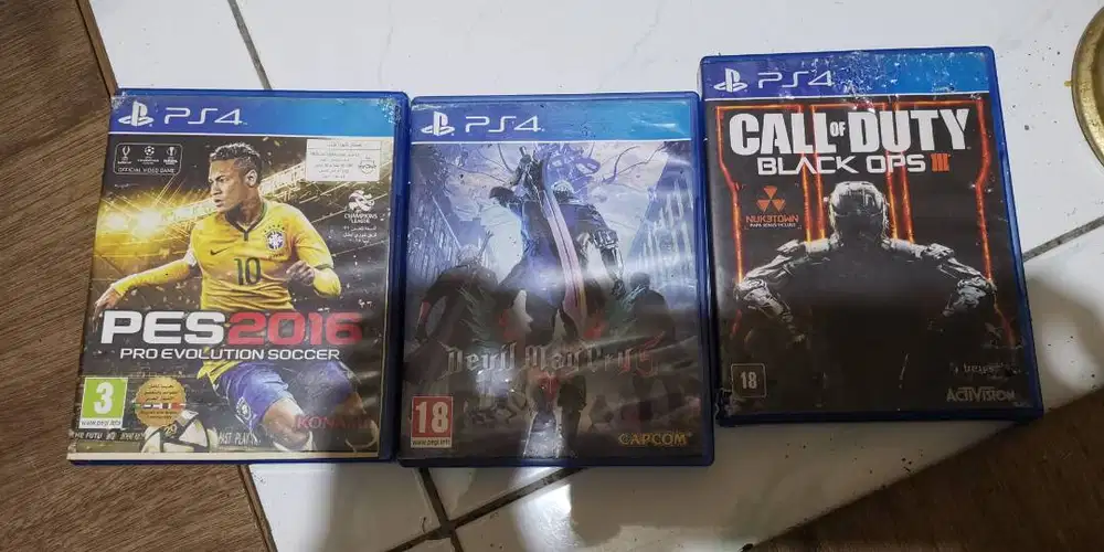Bd ps4 second. Pes2016, DMC5, COD Blackops 3