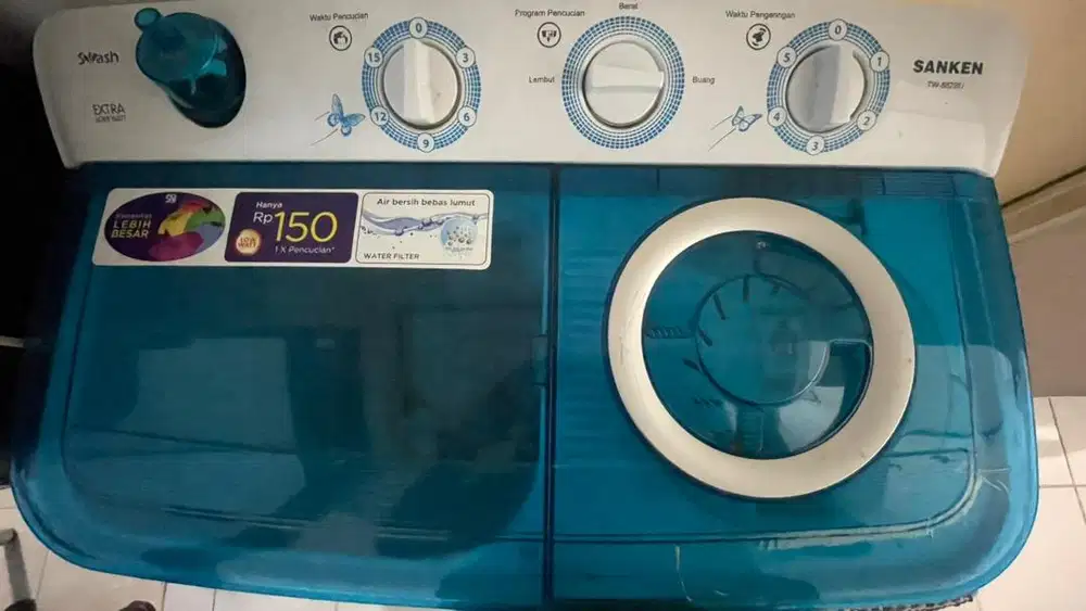 Mesin cuci 2 tabung sanken