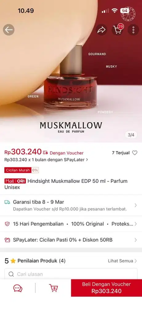 Parfume Hindsight Muskmallow EDP 50 ml - Parfum Unisex