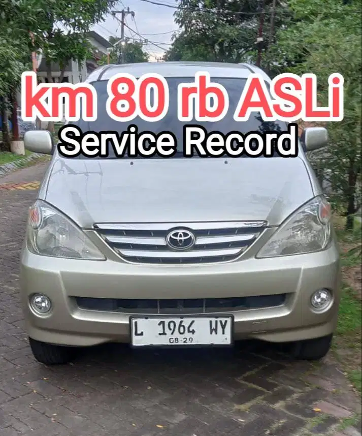 Avanza G 2004 km 80 rb asli service record Astra