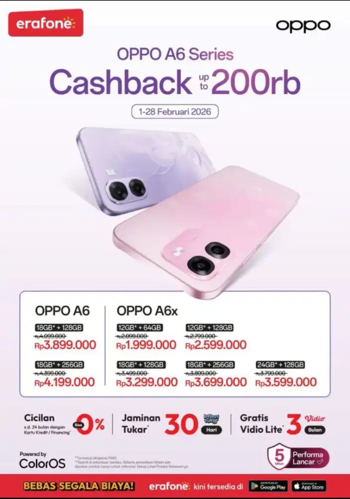 Cicil Oppo a6 series