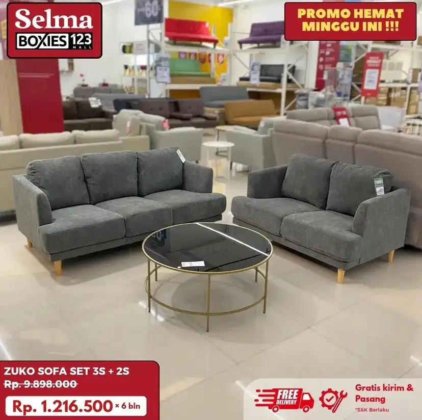 Sofa set selma bisa cicilan