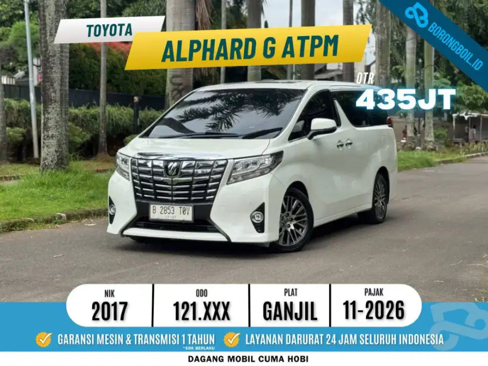 Toyota Alphard G ATPM 2017 Putih Metalik