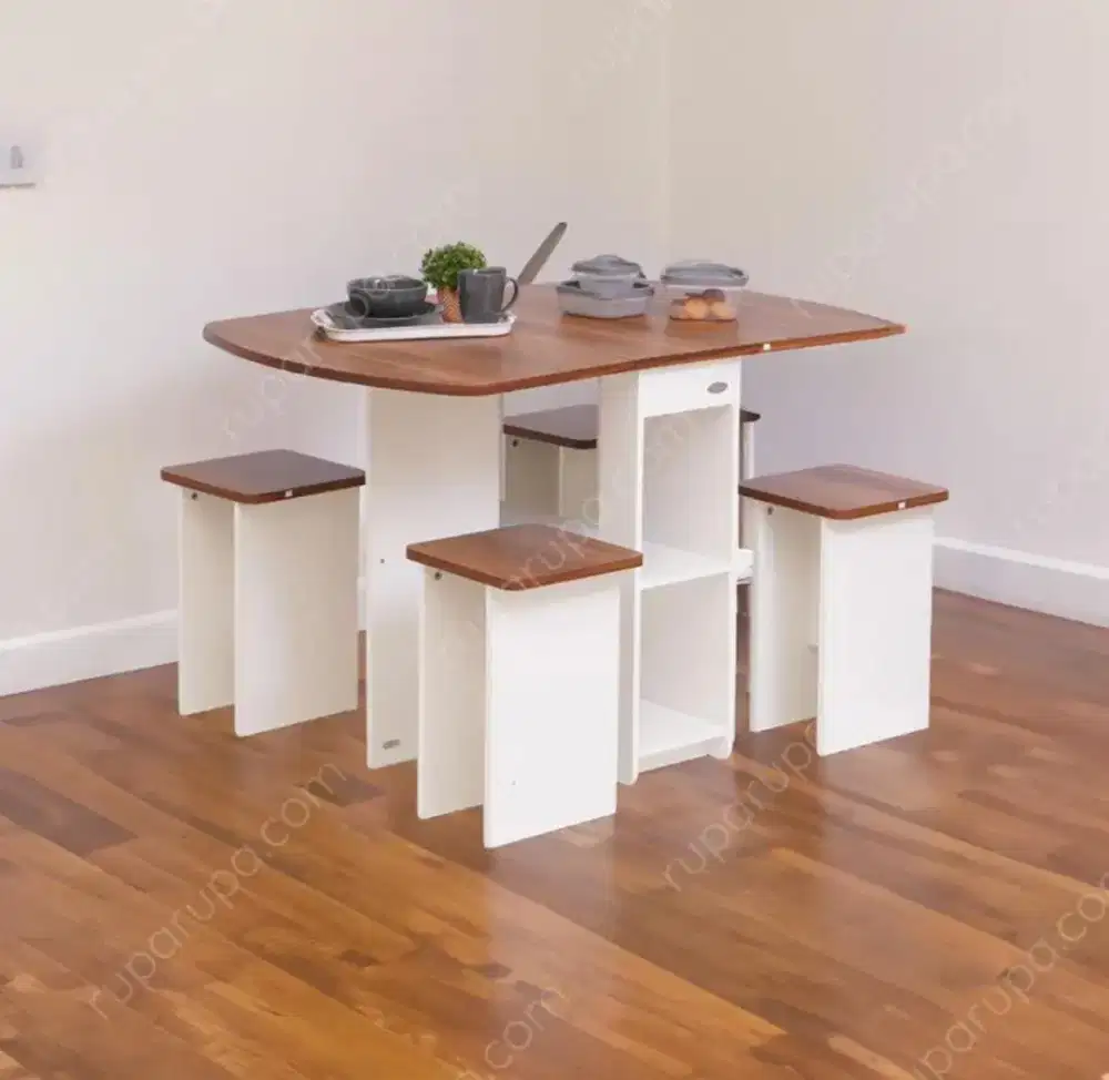 Set Meja Makan Lipat PADMA 1meja + 4kursi