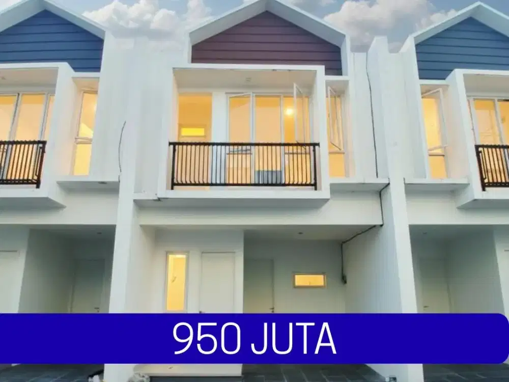 rumah cluster one gate sistem, lokasi dekat pintu tol pondok gede