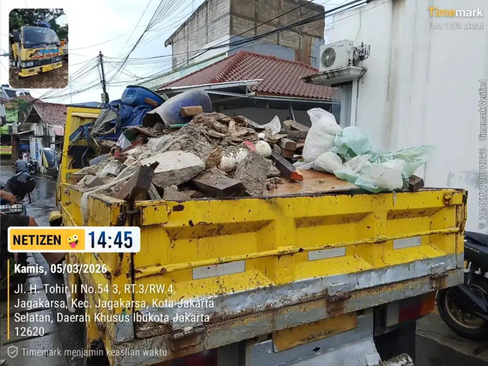 Jasa buang puing dan angkut sampah