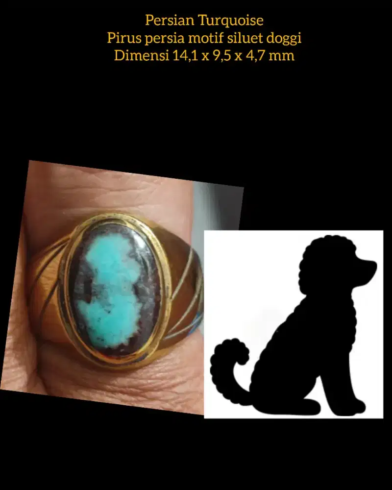 pirus persia motif gambar hewan bukan bacan,ruby star,giok burma,safir