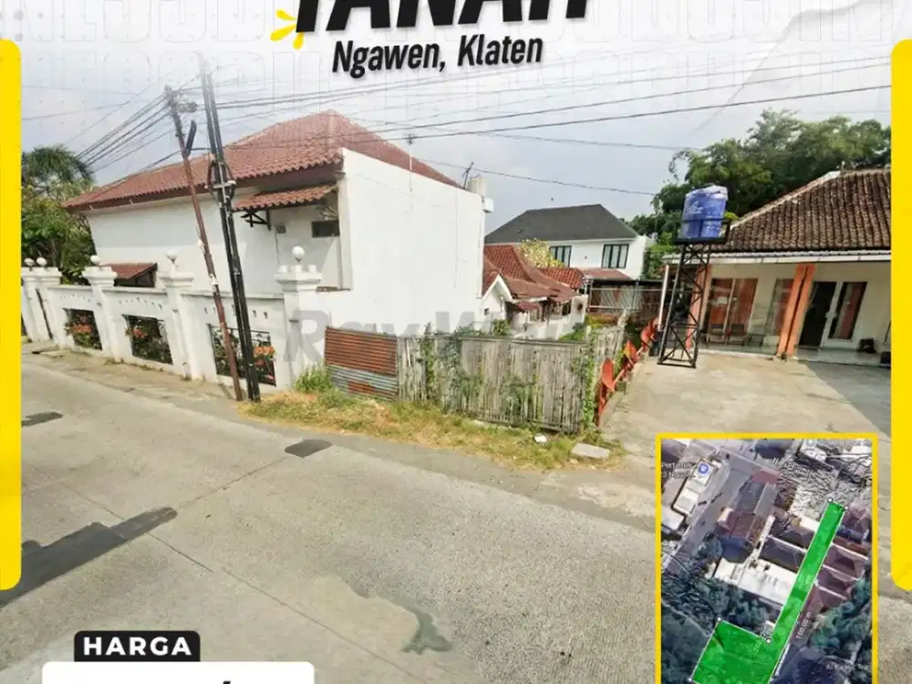 Dijual Tanah Pekarangan Luas Siap Bangun Cocok Untuk Usaha di Ngawen Klaten