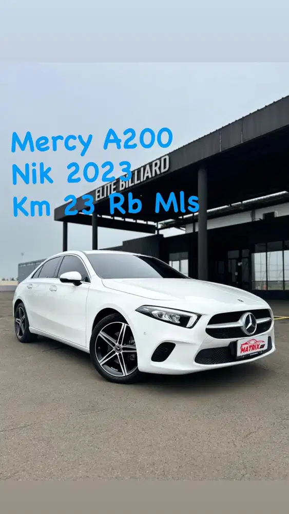 Mercy A200 Nik 2023 White on black Siap pakai