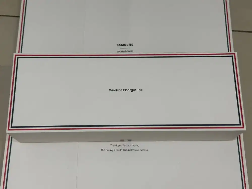 Samsung wireless charger trio Thom Browne BNOB fullset ori ex SEIN duo