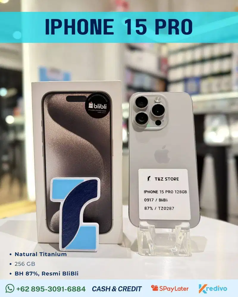 IPHONE 15 PRO 128GB - NATURAL TITANIUM