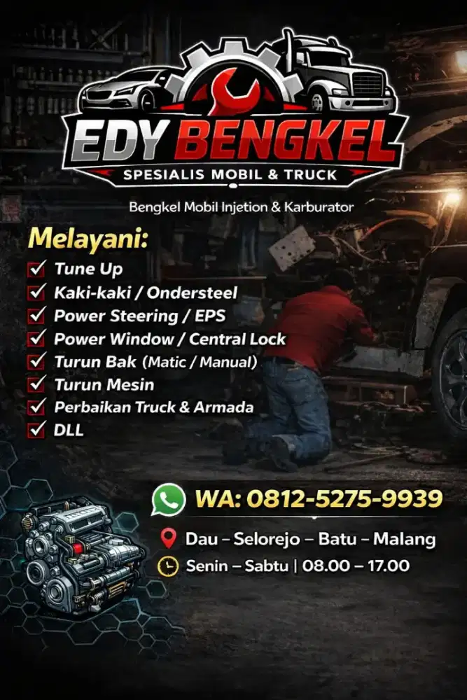 Bengkel rumahan mobil dan truck