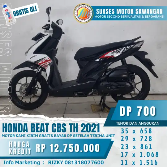 (SUKSES MOTOR) GARANSI MESIN, GARANSI SERVICE FREE OLI 3X