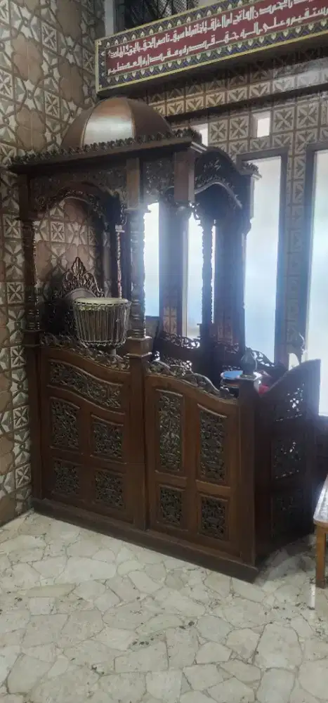 Mimbar Masjid Kayu Jati