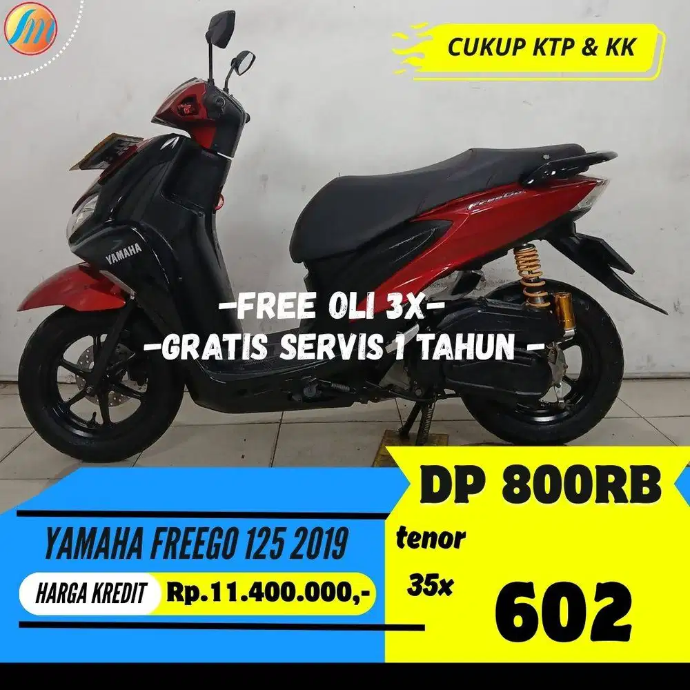 YAMAHA FREEGO 125 2019 KREDIT DP 800RIBU ANGSURAN SANGAT RINGAN KTP+KK
