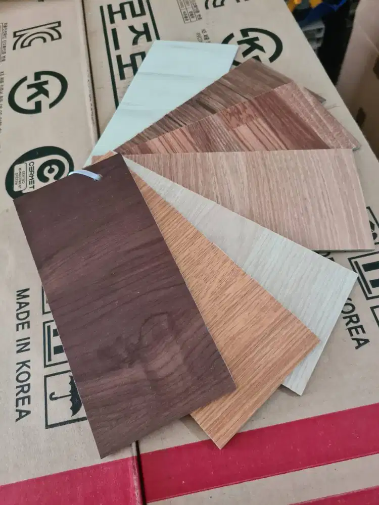 Lantai Vinyl 3mm Rose Rosa & Qtop - Motif Kayu Premium Anti Luntur