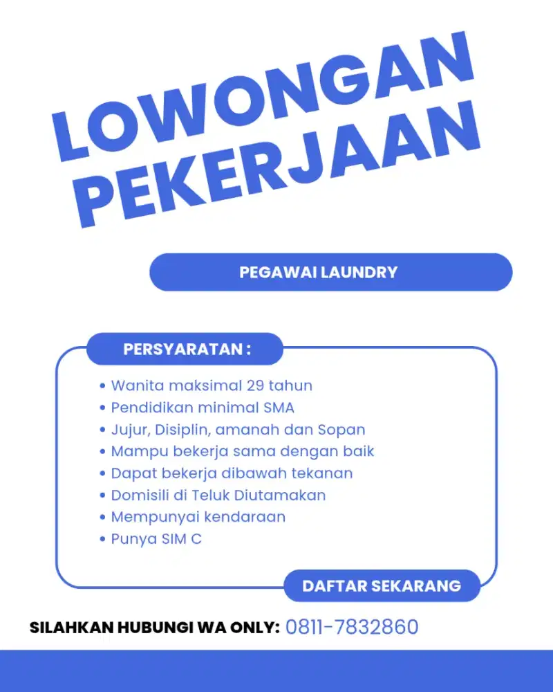Pegawai laundry