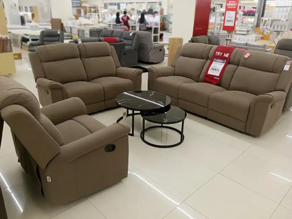 SOFA SET RECLINER MURAH